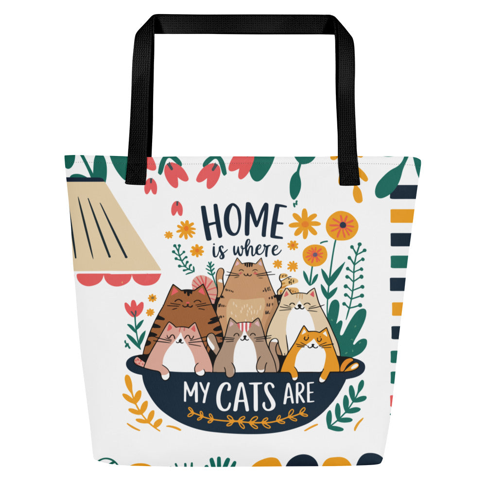 Feline Family - Tote Bag for Cat Lovers - Default Title - Tote Bags