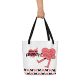 “You’re My Favorite” Valentine Tote Bag for Girlfriend - Default Title - Tote Bags