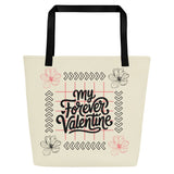 “My Forever Valentine” Tote for Her - Default Title - Tote Bags