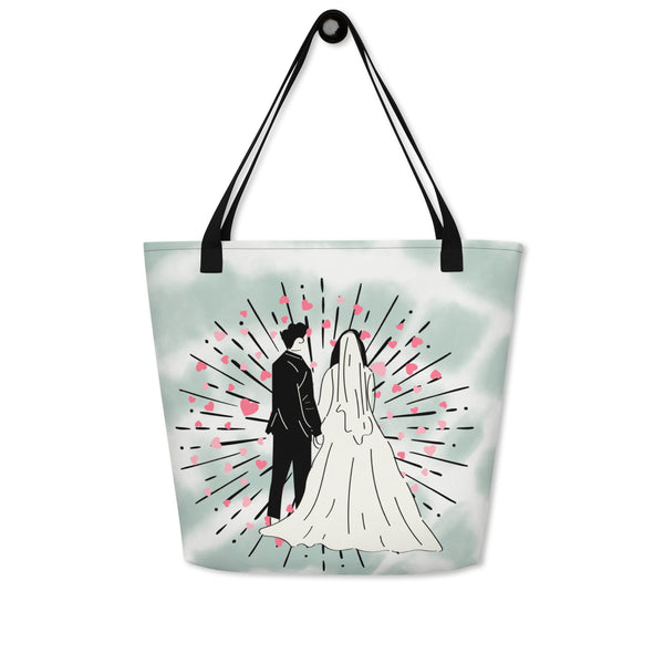Gothic Rose Skull Tote Bag for Her - - Tote Bags