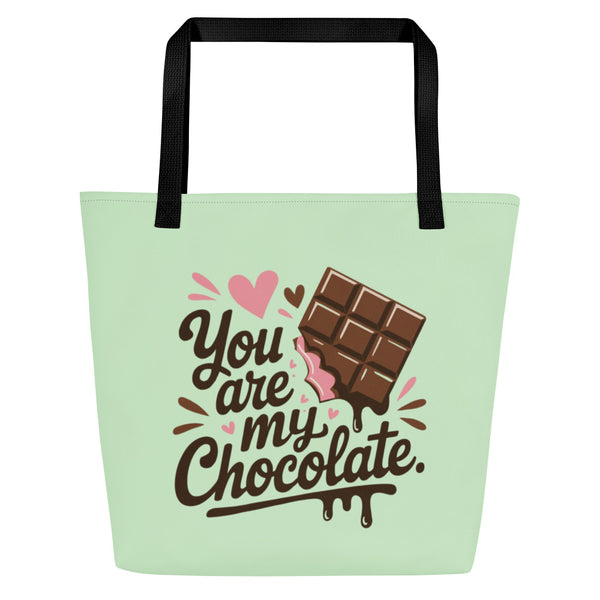 Sweetest Love Tote Bag – You Are My Chocolate! - - Tote Bags