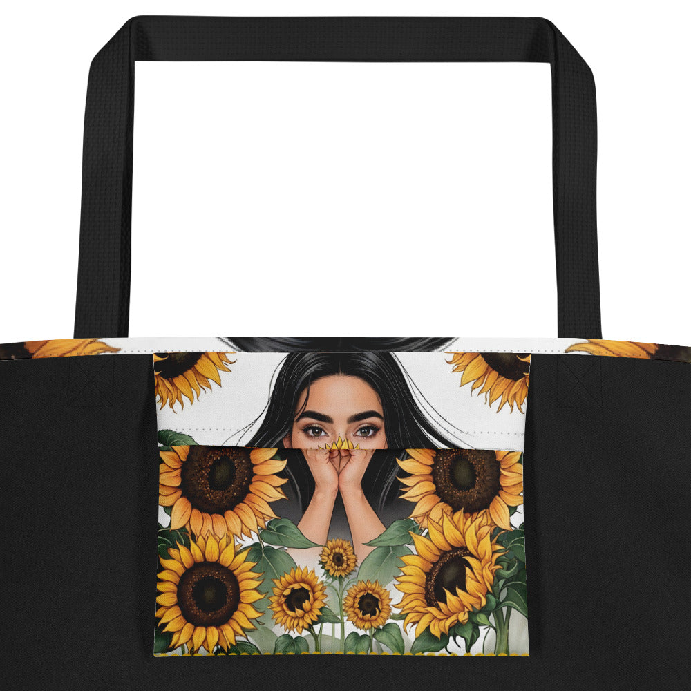 Sunflower Reflections - A Tote of Timeless Beauty - - Tote Bags