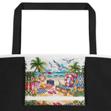 Vacation Vibes - Dreamy Beach Scenes on the Go - - Tote Bags