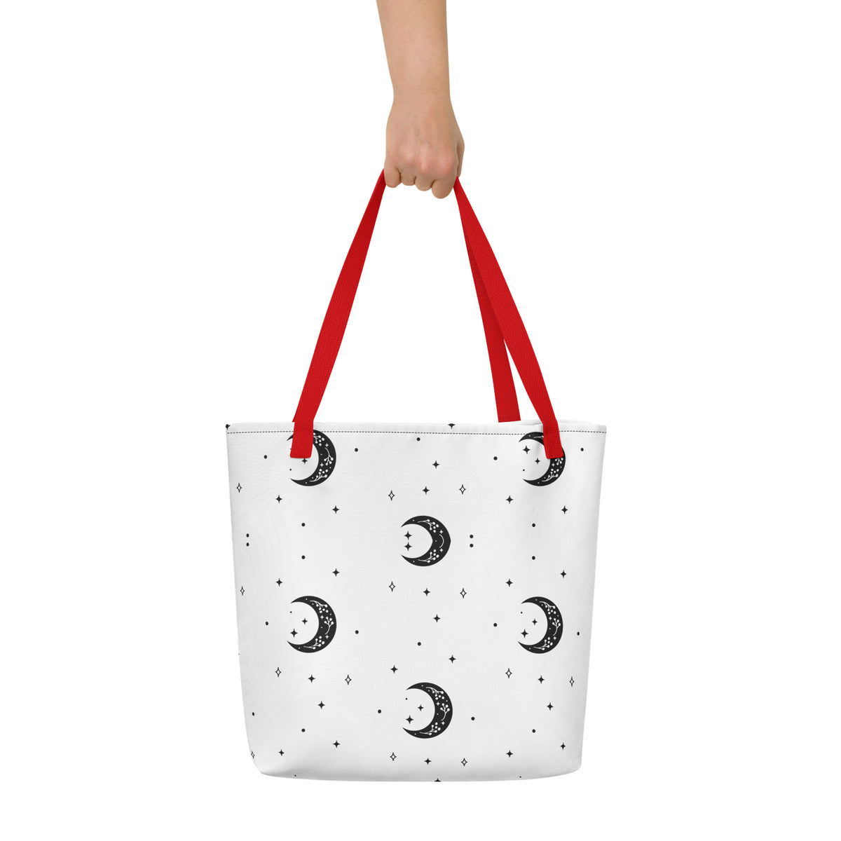 Wild Elegance - Moonlit Wolf Tote - - Tote Bags