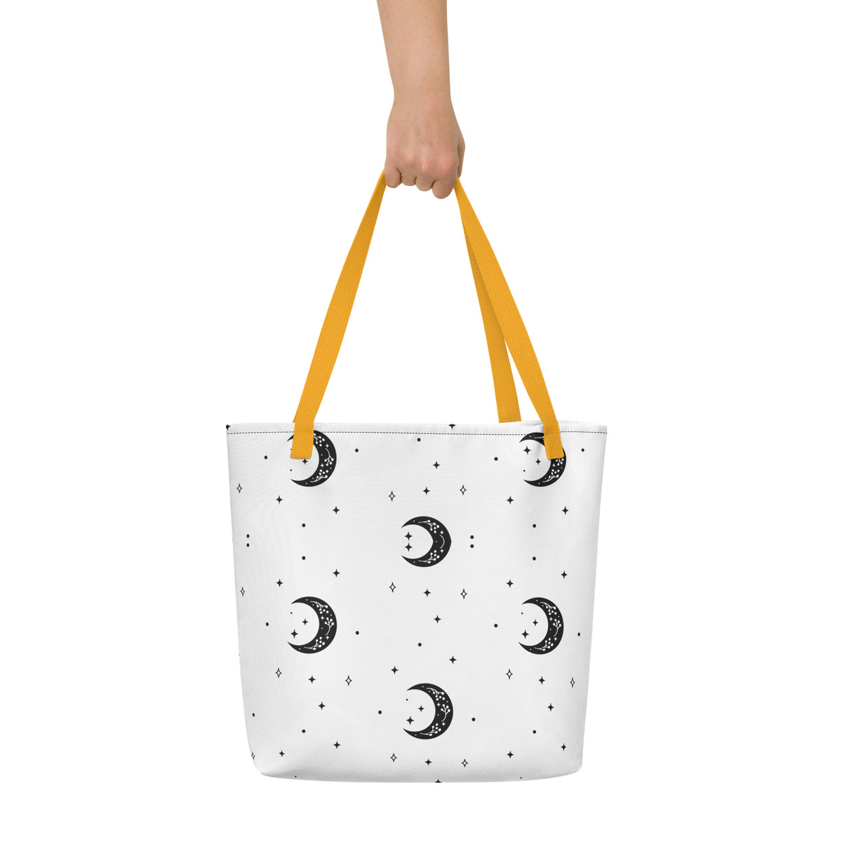 Wild Elegance - Moonlit Wolf Tote - - Tote Bags