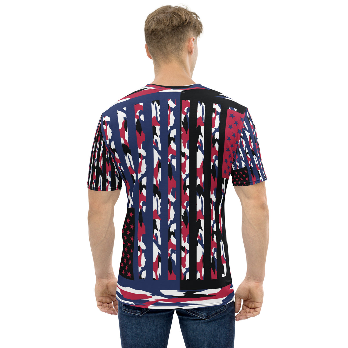 Stars & Stripes Reimagined - Modern Camo Tee - - T-shirts