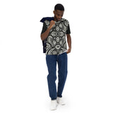 Elegance in Black & White - The Paisley Statement Tee - - T-shirts