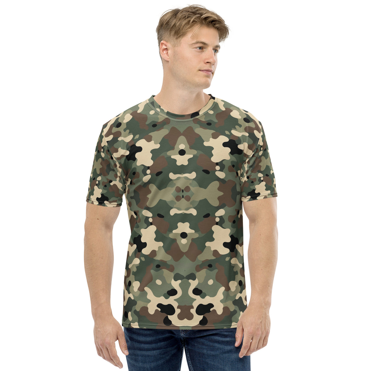 Rugged Elegance - The Essential Camo Tee - - T-shirts