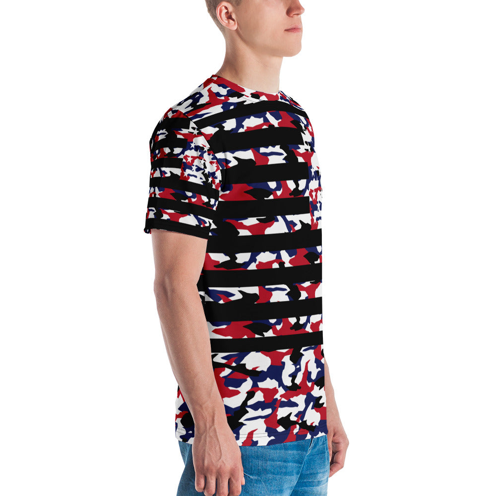 Patriotic Camouflage - Modern Flag T-Shirt - - T-shirts