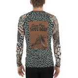 Swim Free, Love Deep – Men’s All-Over Swim Shirt - - Long Sleeve Shirt