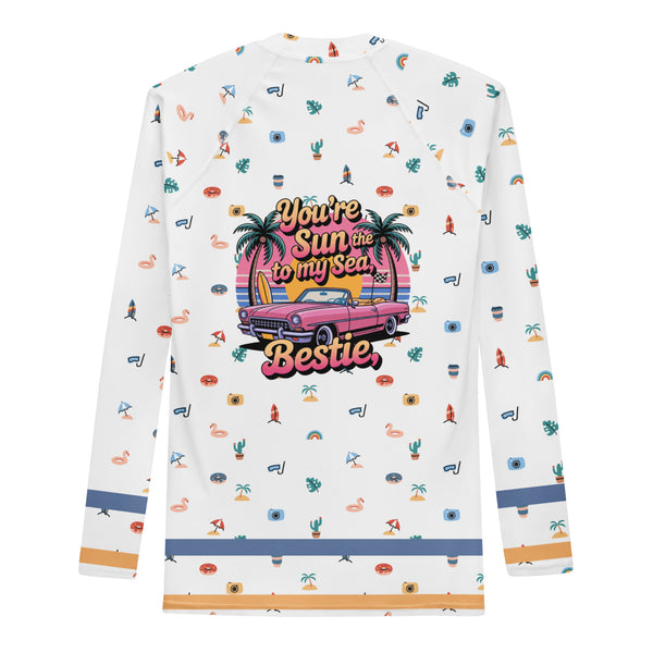 Sun & Sea Vibes – Rash Guard for Best Friend - - Long Sleeves T-shirts