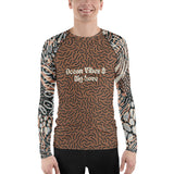 Swim Free, Love Deep – Men’s All-Over Swim Shirt - 3XL - Long Sleeve Shirt