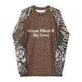 Swim Free, Love Deep – Men’s All-Over Swim Shirt - - Long Sleeve Shirt