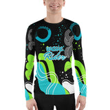 Wave Rider – Men's All-Over Swim Shirt for Adventure - 2XL - Long Sleeve Shirt