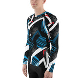 Geometric Dreams - Abstract Pattern Men's Crew Neck T-Shirt - -