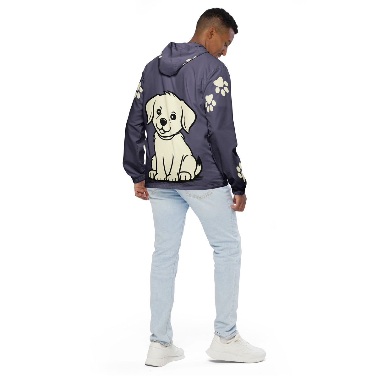 Express Your Bond with Pets in Style – Men’s Windbreaker - - Winbreakers