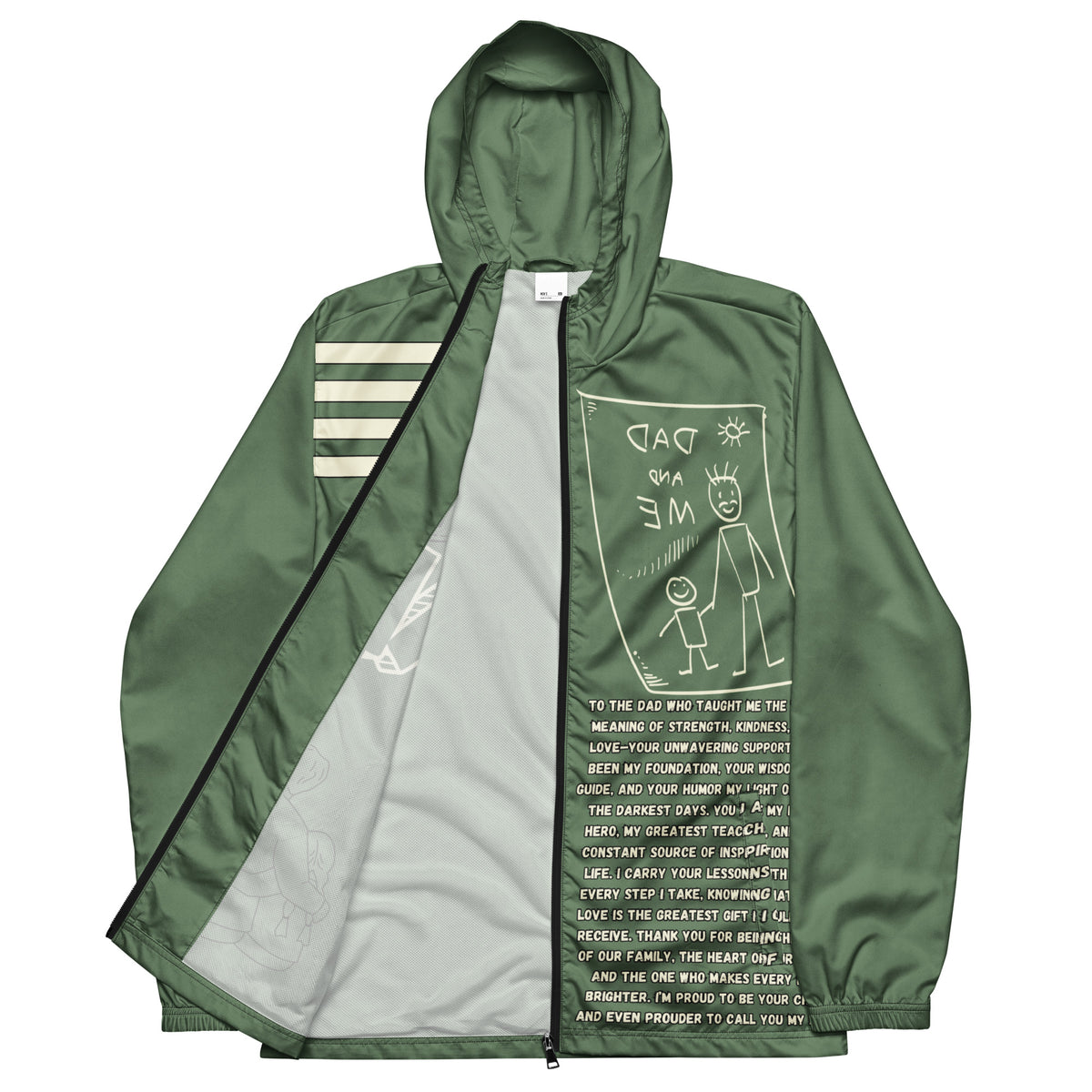 A Tribute to Dad - Sentimental Windbreaker for Him - - Winbreakers