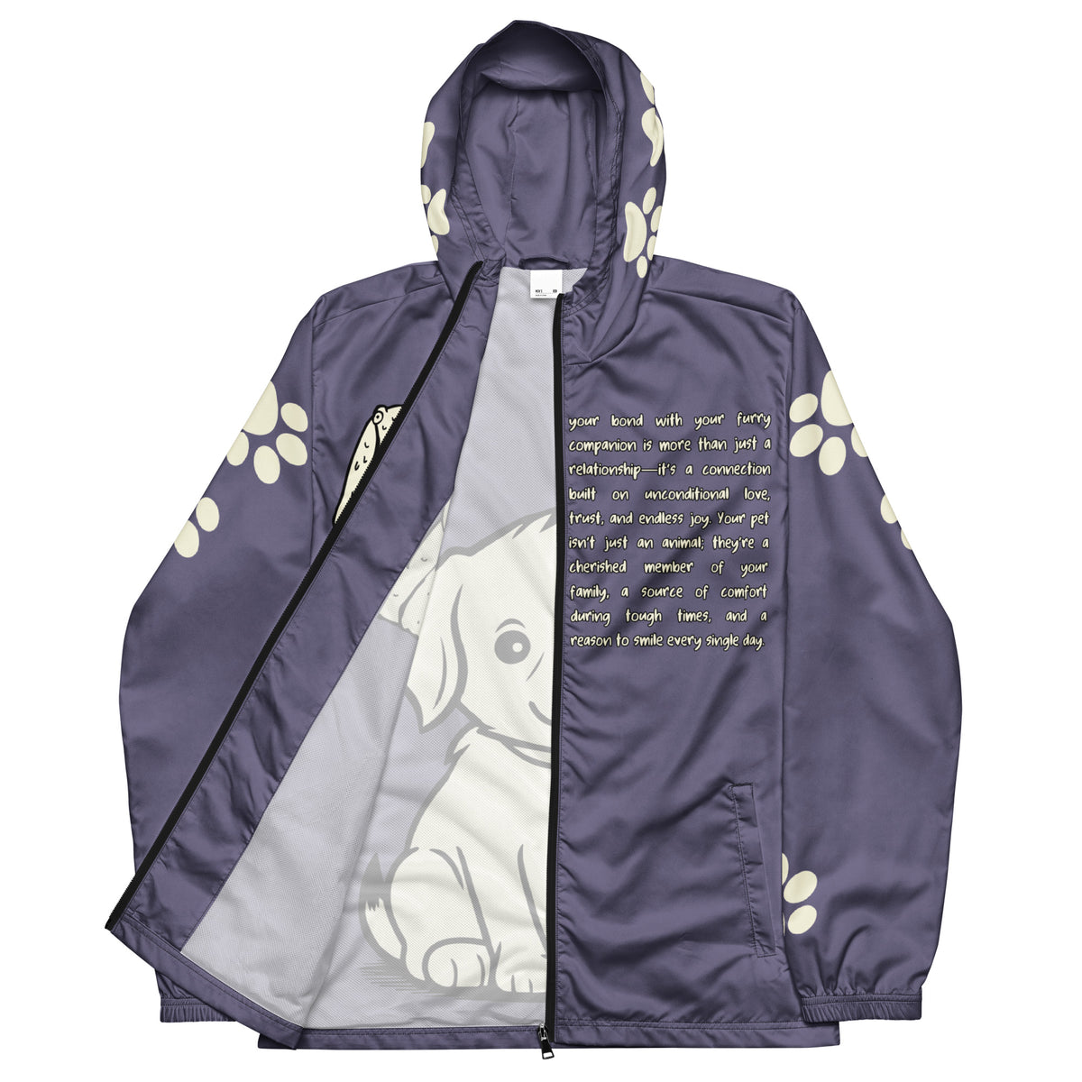 Express Your Bond with Pets in Style – Men’s Windbreaker - - Winbreakers