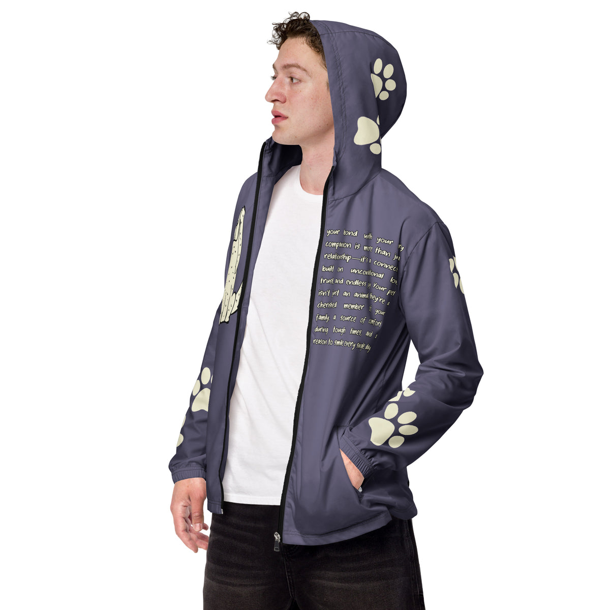 Express Your Bond with Pets in Style – Men’s Windbreaker - - Winbreakers