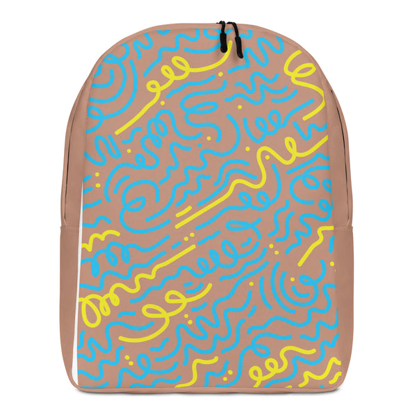 Abstract Whimsy Minimalist Backpack - - Backpacks