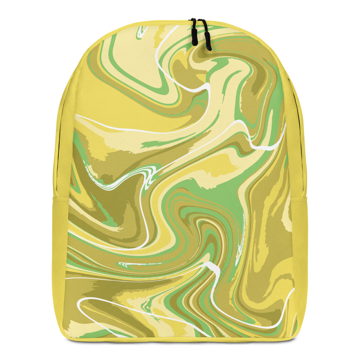 Golden Marbled Bliss Minimalist Backpack - - Backpacks