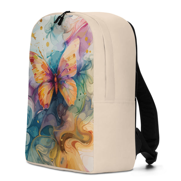 Butterfly Dreams - All-Over Print Minimalist Backpack - - Minimalist Backpacks