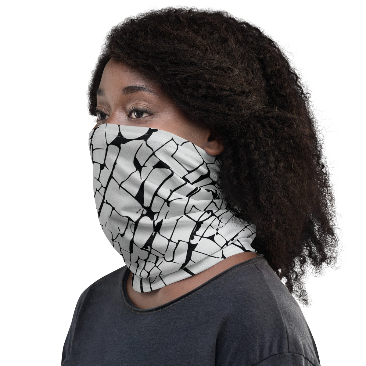 Dynamic Shatter Design Neck Warmer - - Hair Accessories