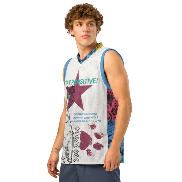 Stay Pawsitive Jersey – Gift Joy to a Pet Lover - - Jerseys