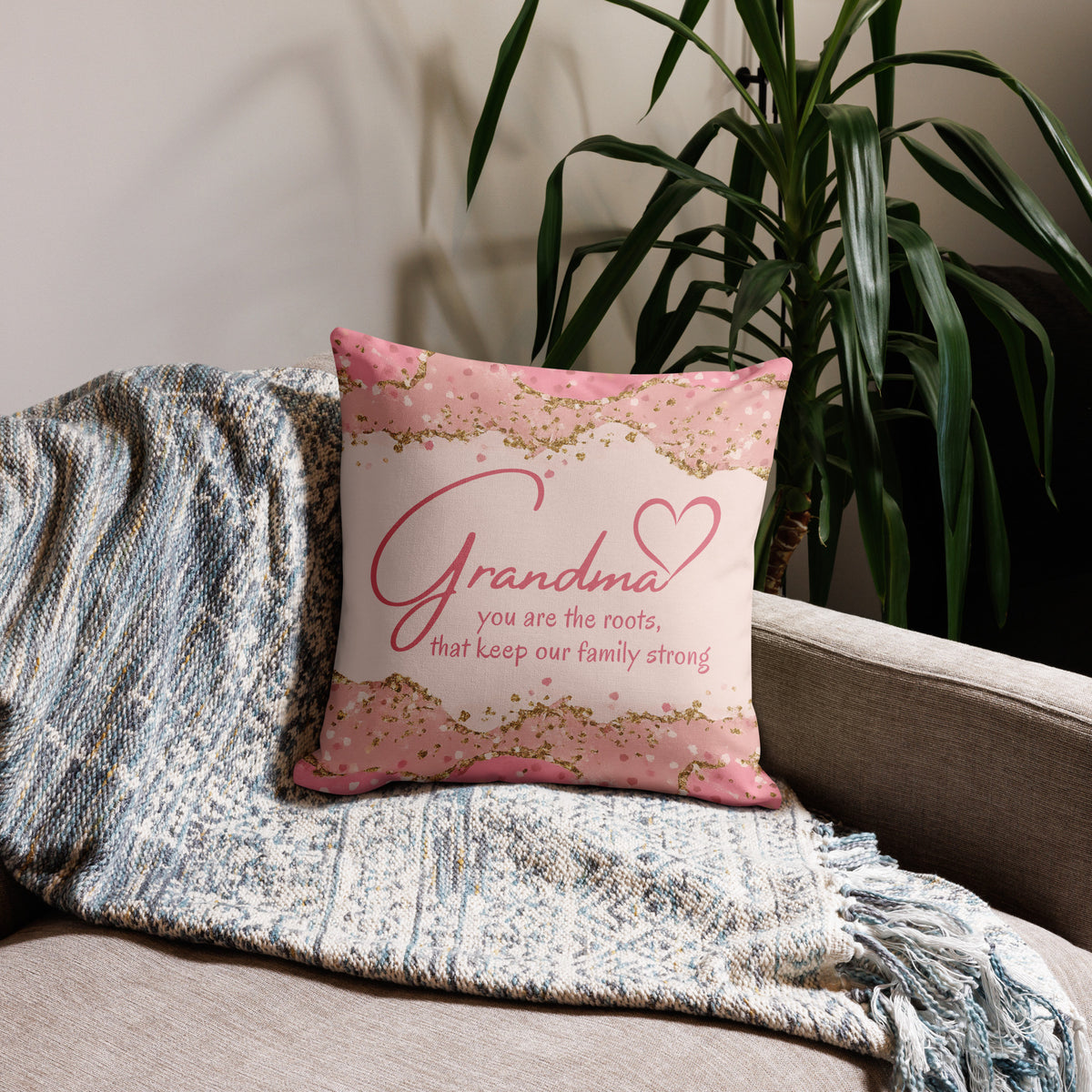 A Tribute to Grandma - Strength and Love Pillow - - Pillows