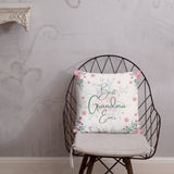 Best Grandma Ever Floral Pillow - Perfect for Gifting - - Pillows