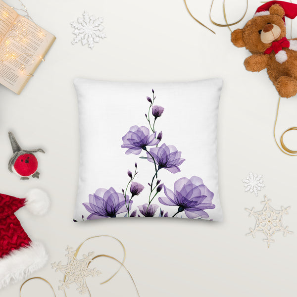 Blossom Dreams Premium Pillow - Floral Elegance - - Cushions