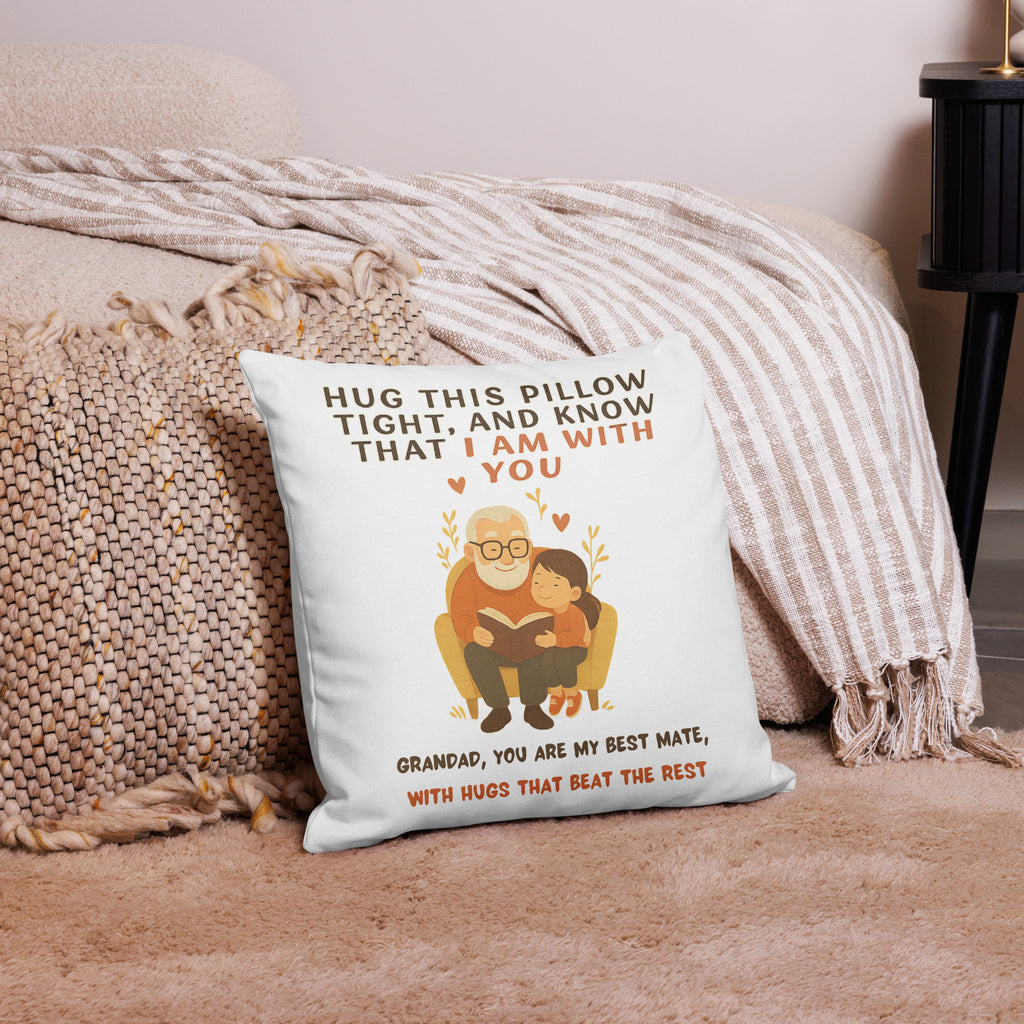 Grandpa’s Hugs, Forever Close – Premium Pillow - Default Title - Pillows