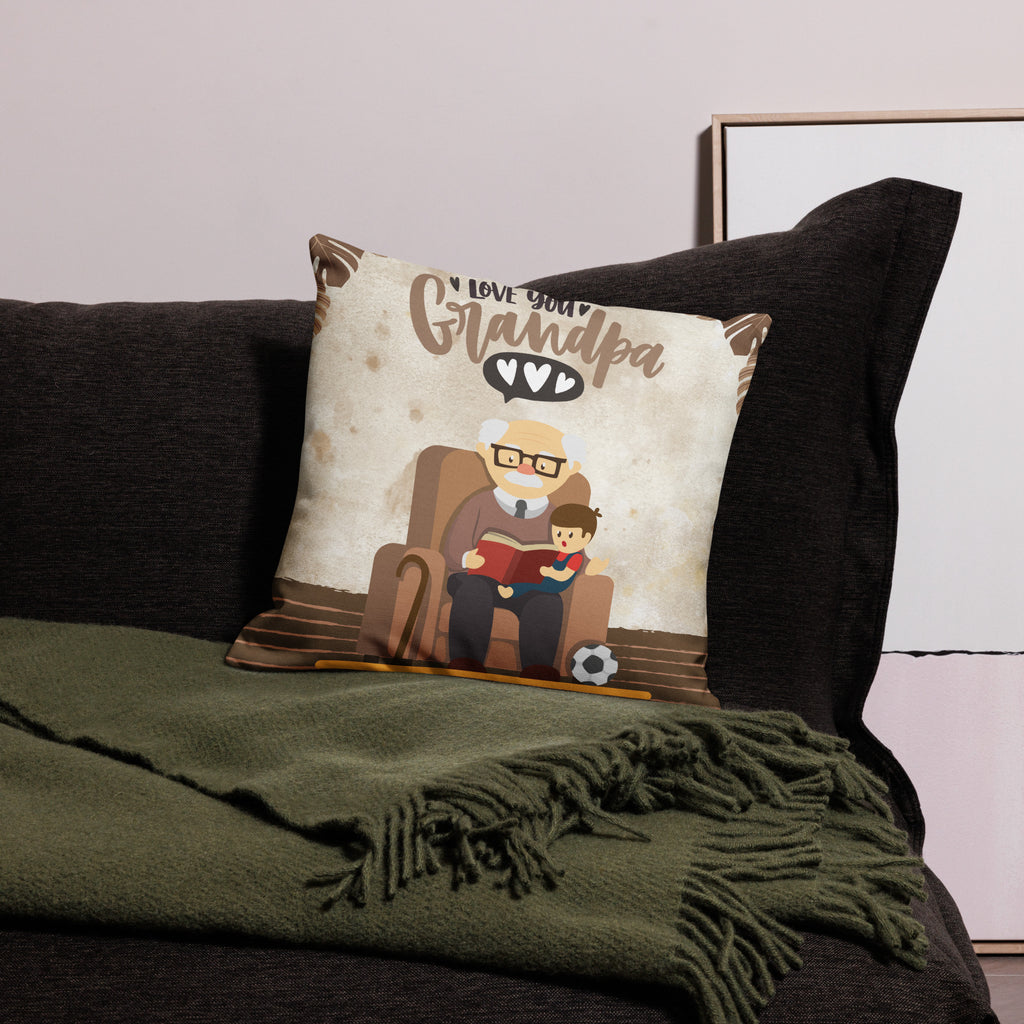 Cherish Grandpa with This Heartfelt Premium Pillow - Default Title - Pillows
