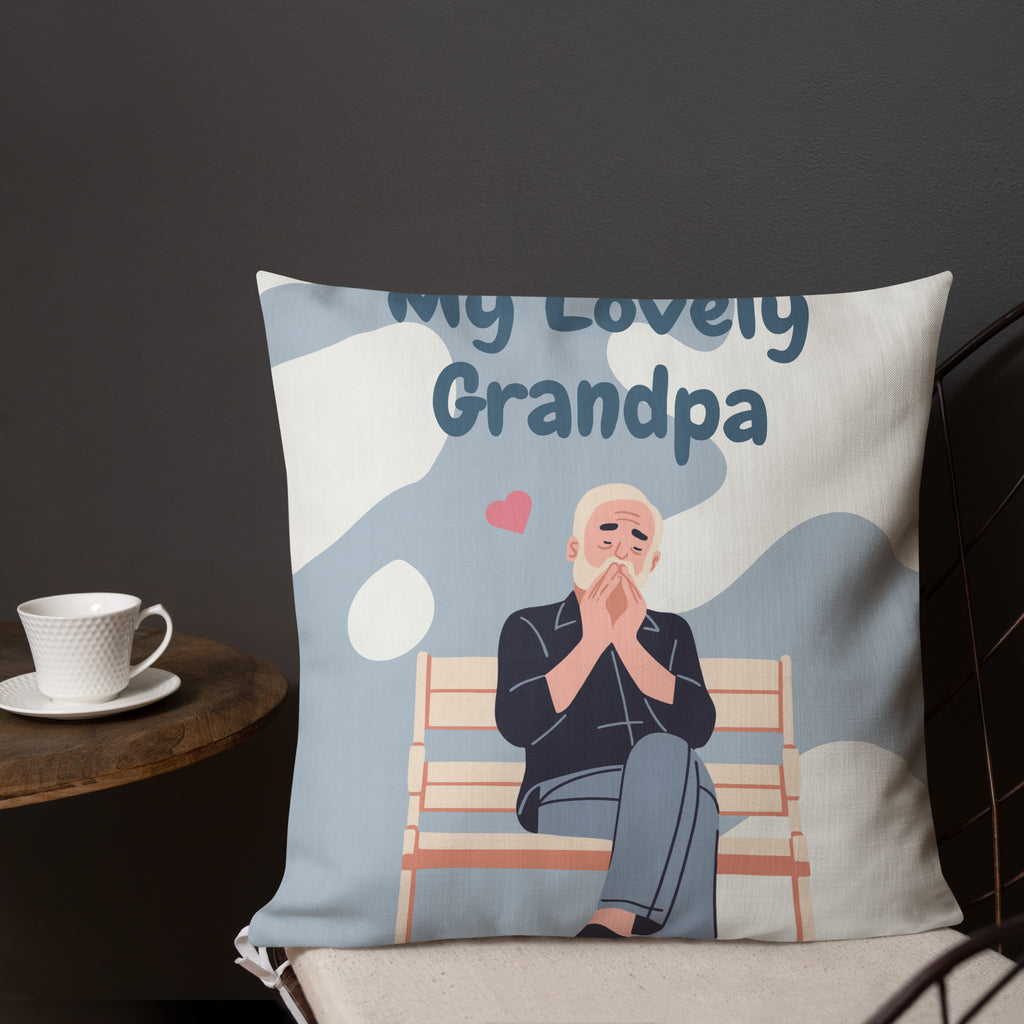 My Lovely Grandpa Premium Pillow – A Heartfelt Gift - Default Title - Pillows
