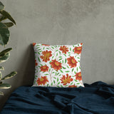 Autumn Bloom Premium Pillow – Celebrate Nature's Warmth - - Premium Pillows