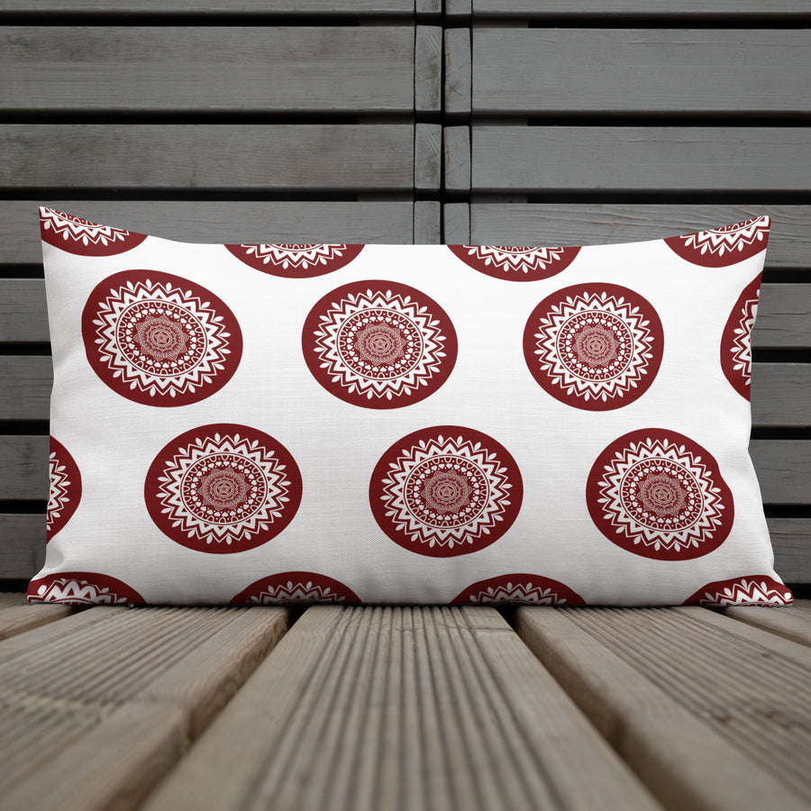Boho Circle Pillow Gift for Home Stylists - 20″×12″ - Premium Pillows