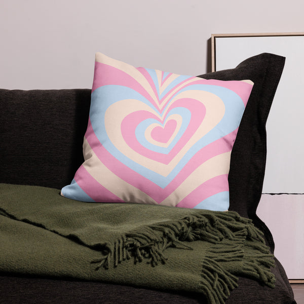 Touch, Kiss, Repeat - Romantic Cushion for Girlfriend - - Premium Pillows