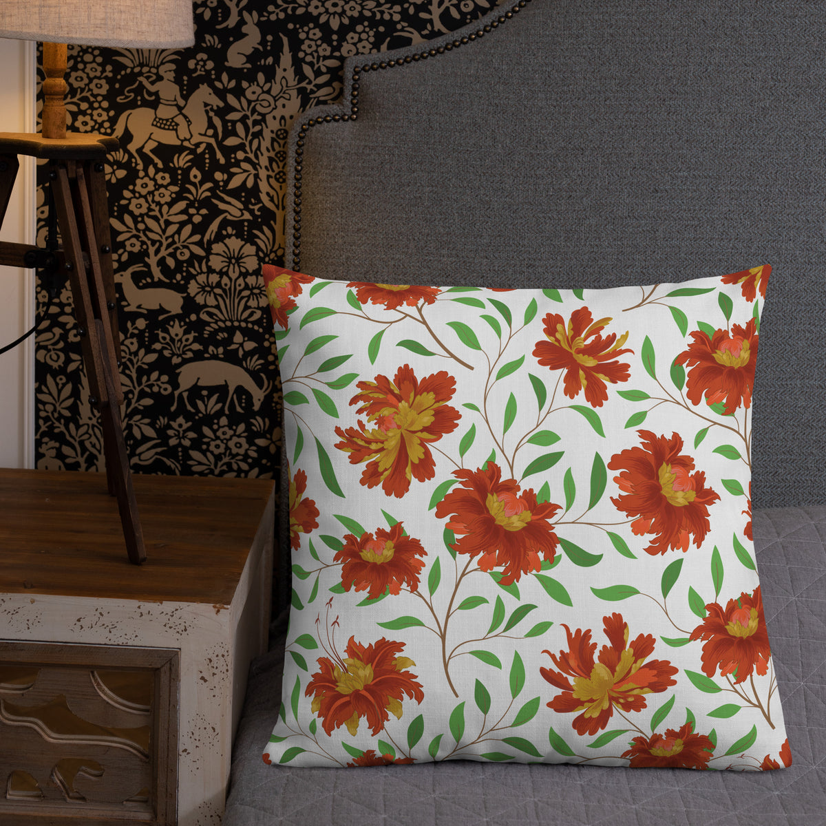 Autumn Bloom Premium Pillow – Celebrate Nature's Warmth - - Premium Pillows