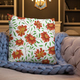 Autumn Bloom Premium Pillow – Celebrate Nature's Warmth - - Premium Pillows