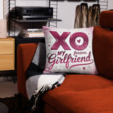 Premium Love Pillow for Her – XO My Forever Girlfriend - Default Title - Premium Pillows