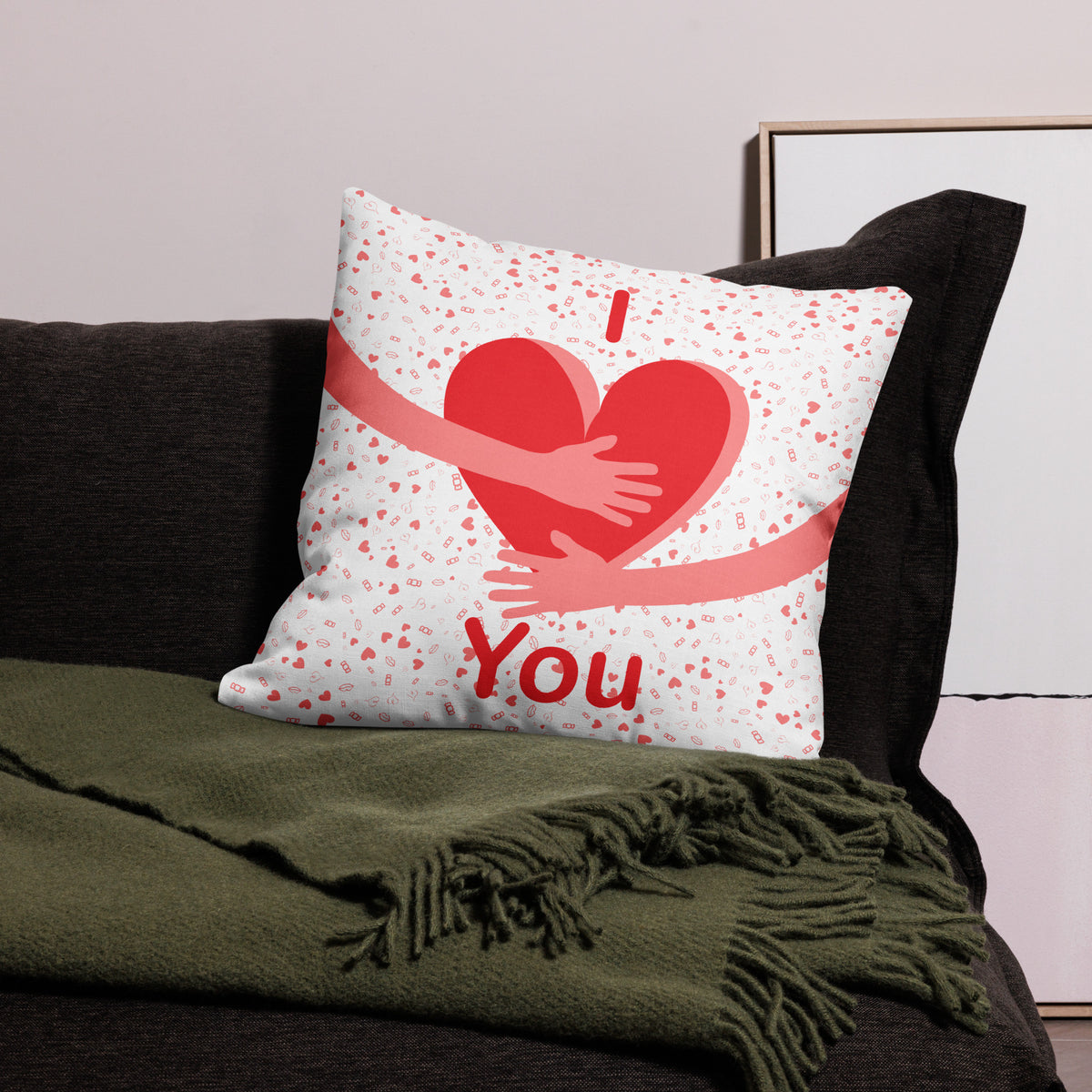 Wrapped in Love: Premium Cushion for Valentine’s Day - Default Title - Premium Pillows