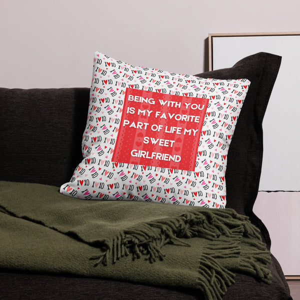 Premium Valentine Pillow for Her – XO with Every Hug - Default Title - Premium Pillows