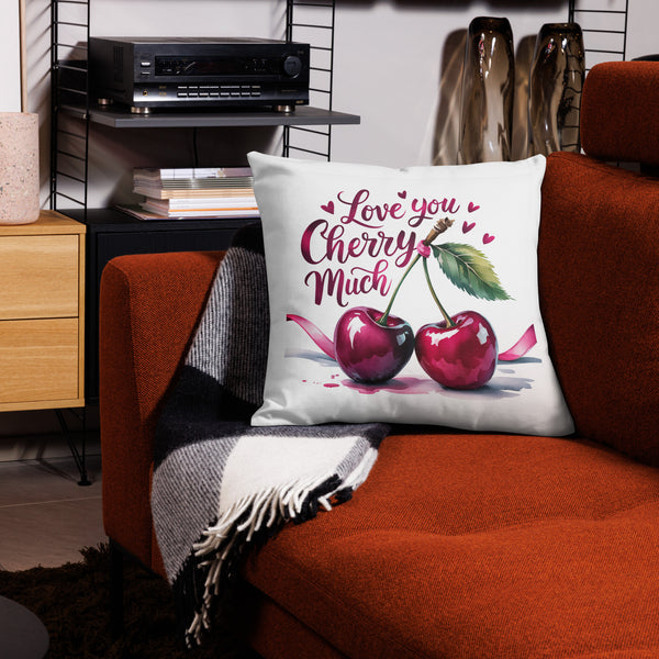 “Love You Cherry Much” Pillow for Sweetheart - Default Title - Pillows
