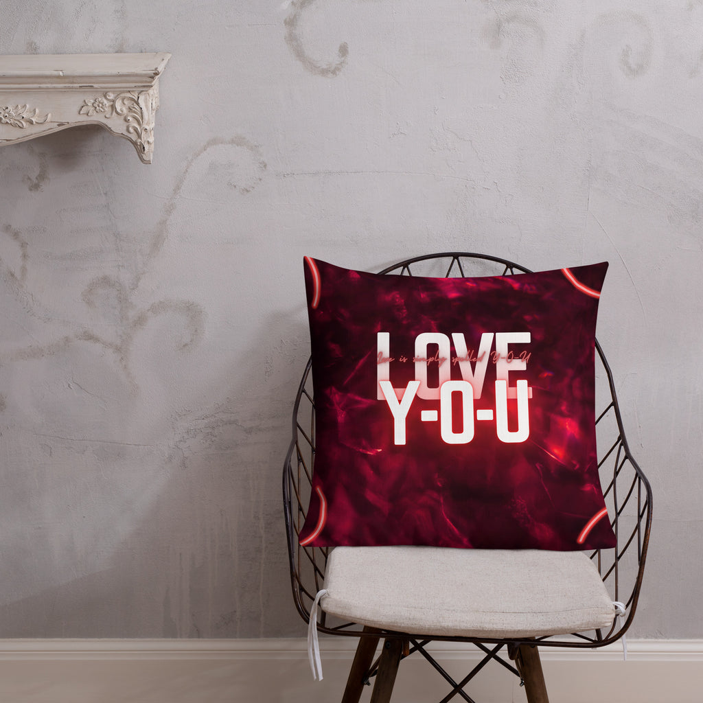 Y-O-U: The Definition of Love – Valentine’s Pillow - - Pillows