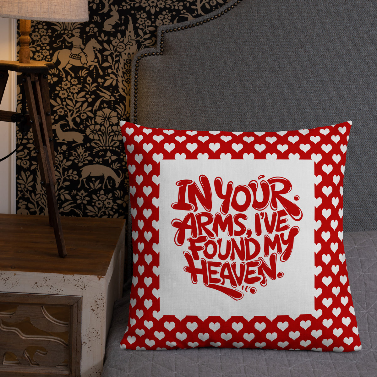 Heartfelt Haven - Valentine's Day Pillow - - Premium Pillows