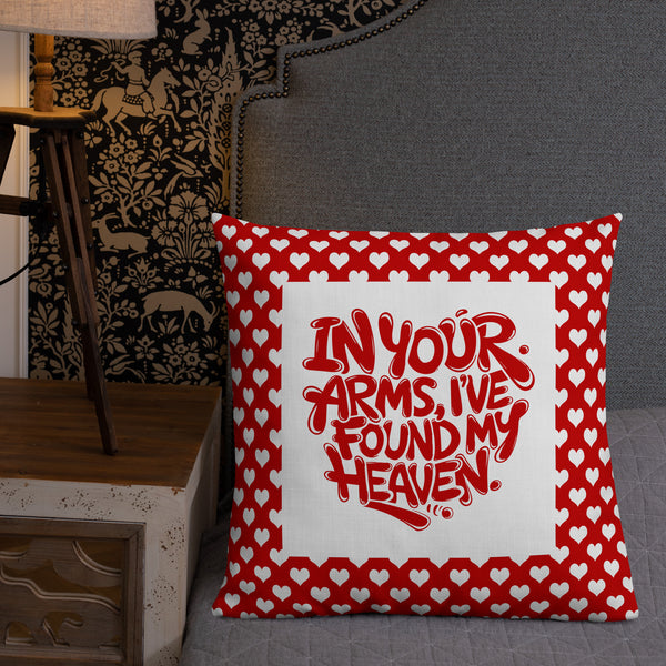 Heartfelt Haven - Valentine's Day Pillow - - Premium Pillows