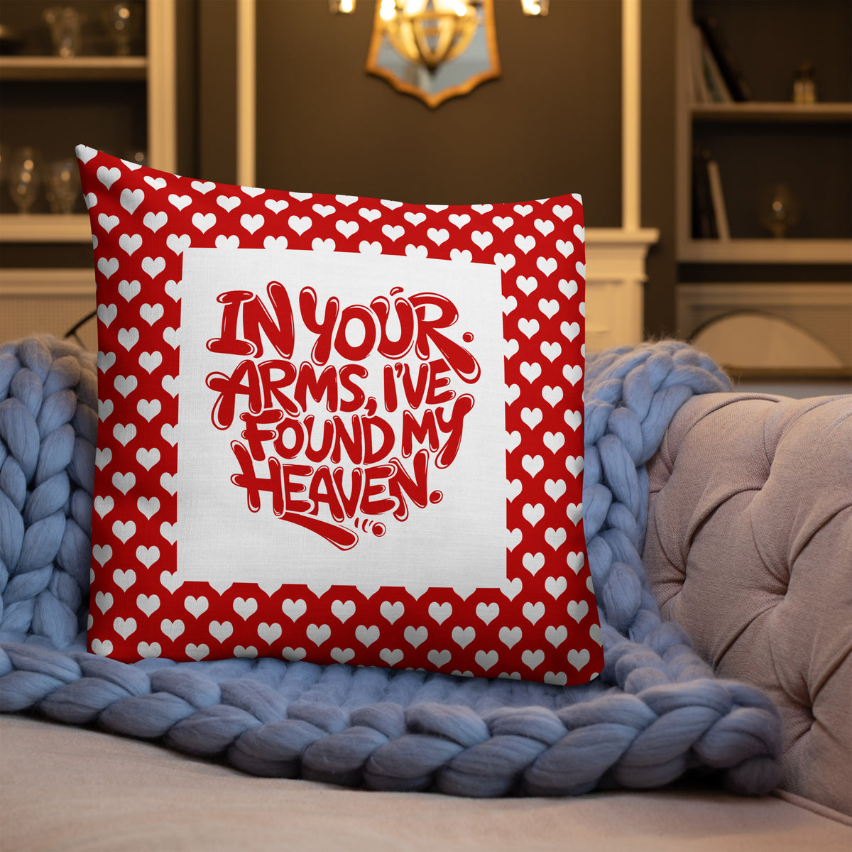 Heartfelt Haven - Valentine's Day Pillow - - Premium Pillows