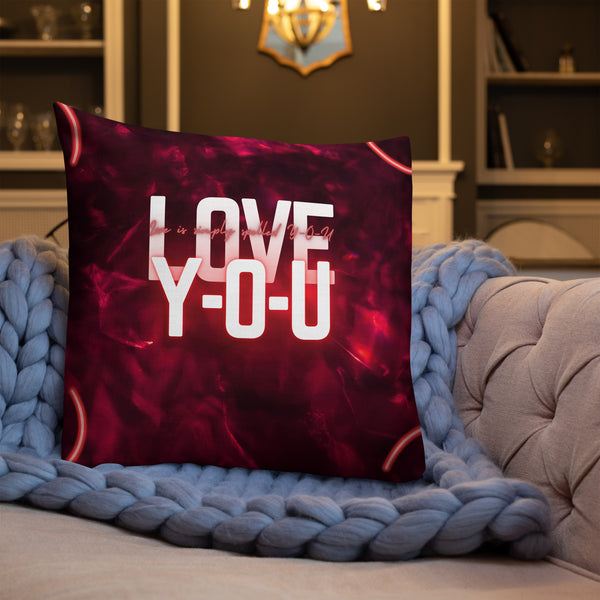 Love in Lights – Premium Valentine Pillow Gift - - Pillows