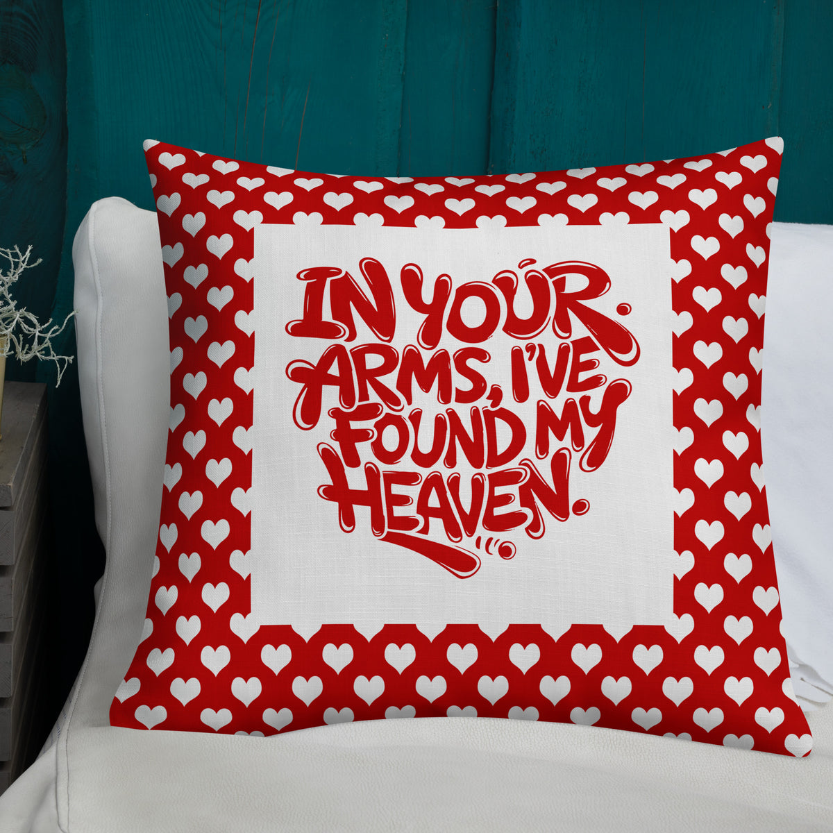 Heartfelt Haven - Valentine's Day Pillow - - Premium Pillows