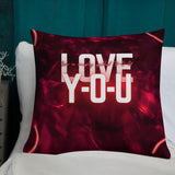 Love in Lights – Premium Valentine Pillow Gift - - Pillows